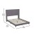 Flash Furniture YK-1079-GY-Q-GG Queen Upholstered Platform Bed with Vertical Stitched Wingback Headboard, Gray Velvet addl-4