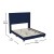 Flash Furniture YK-1079-NAVY-F-GG Full Upholstered Platform Bed with Vertical Stitched Wingback Headboard, Navy Velvet addl-4