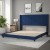 Flash Furniture YK-1079-NAVY-K-GG King Upholstered Platform Bed with Vertical Stitched Wingback Headboard, Navy Velvet addl-6