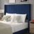 Flash Furniture YK-1079-NAVY-Q-GG Queen Upholstered Platform Bed with Vertical Stitched Wingback Headboard, Navy Velvet addl-5