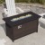 Flash Furniture YO-GYM81008-BK-GG Outdoor 45" x 25" Black Fire Pit Table with Steel Tabletop, Glass Beads, Wicker Base, 50,000 BTU addl-6