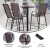 Flash Furniture 2-JJ-092H-B-GG Series Brown Outdoor Barstool with Flex Comfort Material and Metal Frame, 2 Pack addl-4