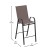 Flash Furniture 2-JJ-092H-B-GG Series Brown Outdoor Barstool with Flex Comfort Material and Metal Frame, 2 Pack addl-5