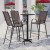 Flash Furniture 2-JJ-092H-B-GG Series Brown Outdoor Barstool with Flex Comfort Material and Metal Frame, 2 Pack addl-7