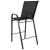 Flash Furniture 2-JJ-092H-GG Series Black Outdoor Barstool with Flex Comfort Material and Metal Frame, 2 Pack addl-7