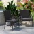 Flash Furniture 2-TW-3WBE073-CU01GY-BK-GG Stackable Indoor/Outdoor Black Wicker Dining Chair with Gray Seat Cushions, Set of 2  addl-6