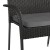 Flash Furniture 2-TW-3WBE073-CU01GY-BK-GG Stackable Indoor/Outdoor Black Wicker Dining Chair with Gray Seat Cushions, Set of 2  addl-9