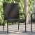 Flash Furniture 2-TW-3WBE073-ESP-GG Stackable Indoor/Outdoor Espresso Wicker Dining Chair with Arms with Steel Frame, Set of 2  addl-6