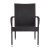 Flash Furniture 4-TW-3WBE073-BK-GG Black Stackable Indoor/Outdoor Wicker Dining Chair with Arms, Steel Frame, Set of 4  addl-11