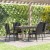 Flash Furniture 4-TW-3WBE073-BK-GG Black Stackable Indoor/Outdoor Wicker Dining Chair with Arms, Steel Frame, Set of 4  addl-1