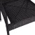 Flash Furniture 4-TW-3WBE073-BK-GG Black Stackable Indoor/Outdoor Wicker Dining Chair with Arms, Steel Frame, Set of 4  addl-9