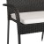 Flash Furniture 4-TW-3WBE073-CU01CR-BK-GG Stackable Indoor/Outdoor Black Wicker Dining Chair with Cream Seat Cushions, Set of 4  addl-9