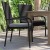 Flash Furniture 4-TW-3WBE073-CU01GY-BK-GG Stackable Indoor/Outdoor Black Wicker Dining Chair with Gray Seat Cushions, Set of 4  addl-7