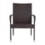 Flash Furniture 4-TW-3WBE073-ESP-GG Stackable Indoor/Outdoor Espresso Wicker Dining Chair with Arms, Steel Frame, Set of 4  addl-11