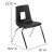 Flash Furniture ADV-SSC-14BLK Mickey Advantage Black Student Stack School Chair 14" addl-3