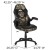 Flash Furniture BLN-X10D1904-CAM-GG Black Gaming Desk and Camouflage/Black Racing Chair Set with Cup Holder/Headphone Hook/ 2 Wire Management Holes addl-5