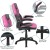 Flash Furniture BLN-X10D1904L-PK-GG Gaming Desk/Pink/Black Racing Chair Set with Cup Holder/Headphone Hook/Removable Mouse Pad Top addl-4