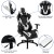 Flash Furniture BLN-X30D1904-BK-GG Gaming Desk/Black Reclining Gaming Chair Set with Cup Holder/Headphone Hook addl-3