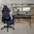 Flash Furniture BLN-X30D1904-BL-GG Gaming Desk/Blue Reclining Gaming Chair Set with Cup Holder/Headphone Hook addl-1