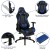 Flash Furniture BLN-X30D1904-BL-GG Gaming Desk/Blue Reclining Gaming Chair Set with Cup Holder/Headphone Hook addl-3