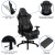 Flash Furniture BLN-X30D1904-GY-GG Gaming Desk/Gray Reclining Gaming Chair Set with Cup Holder/Headphone Hook addl-3