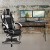 Flash Furniture BLN-X40D1904-WH-GG Black Gaming Desk/White Reclining Gaming Chair with Cup Holder/Headphone Hook addl-1