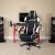 Flash Furniture BLN-X40RSG1030-WH-GG Red Gaming Desk with Cup Holder/Headphone Hook & White Reclining Back/Arms Gaming Chair with Footrest addl-1