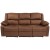 Flash Furniture BT-70597-SOF-BN-MIC-GG Harmony Series Chocolate Brown Microfiber Sofa with Two Built-In Recliners addl-5