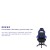 Flash Furniture CH-00288-BL-GG X40 Black/Blue Gaming / Racing Computer Chair with Fully Reclining Back/Arms, Slide-Out Footrest, Massaging Lumbar addl-3