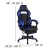 Flash Furniture CH-00288-BL-GG X40 Black/Blue Gaming / Racing Computer Chair with Fully Reclining Back/Arms, Slide-Out Footrest, Massaging Lumbar addl-5