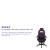 Flash Furniture CH-00288-PR-GG X40 Gaming / Racing Computer Chair with Fully Reclining Back/Arms, Slide-Out Footrest, Massaging Lumbar - Black/Purple addl-3