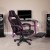 Flash Furniture CH-00288-PR-GG X40 Gaming / Racing Computer Chair with Fully Reclining Back/Arms, Slide-Out Footrest, Massaging Lumbar - Black/Purple addl-6