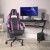 Flash Furniture CH-00288-PR-RLB-GG X40 Black/Purple Gaming Chair with Fully Reclining Back/Arms and Footrest addl-1