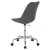 Flash Furniture CH-152783-DKGY-GG Mid-Back Dark Gray Fabric Task Office Chair with Pneumatic Lift and Chrome Base addl-7