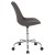 Flash Furniture CH-152783-DKGY-GG Mid-Back Dark Gray Fabric Task Office Chair with Pneumatic Lift and Chrome Base addl-9