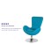 Flash Furniture CH-162430-AQ-FAB-GG Egg Series Aqua Fabric Side Reception Chair addl-3