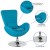 Flash Furniture CH-162430-AQ-FAB-GG Egg Series Aqua Fabric Side Reception Chair addl-4