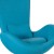 Flash Furniture CH-162430-AQ-FAB-GG Egg Series Aqua Fabric Side Reception Chair addl-7