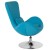 Flash Furniture CH-162430-AQ-FAB-GG Egg Series Aqua Fabric Side Reception Chair addl-8