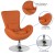 Flash Furniture CH-162430-OR-FAB-GG Egg Series Orange Fabric Side Reception Chair addl-4