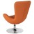 Flash Furniture CH-162430-OR-FAB-GG Egg Series Orange Fabric Side Reception Chair addl-6