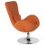 Flash Furniture CH-162430-OR-FAB-GG Egg Series Orange Fabric Side Reception Chair addl-8