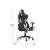 Flash Furniture CH-187230-1-BK-RLB-GG X20 Black LeatherSoft Gaming / Racing Reclining Office Chair with Transparent Roller Wheels addl-4