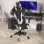 Flash Furniture CH-187230-1-BK-RLB-GG X20 Black LeatherSoft Gaming / Racing Reclining Office Chair with Transparent Roller Wheels addl-5