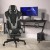 Flash Furniture CH-187230-GY-RLB-GG X30 Gray Gaming / Racing Reclining Computer Chair, Slide-Out Footrest, and Transparent Roller Wheels addl-1