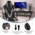 Flash Furniture CH-187230-GY-RLB-GG X30 Gray Gaming / Racing Reclining Computer Chair, Slide-Out Footrest, and Transparent Roller Wheels addl-3