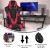 Flash Furniture CH-187230-RED-RLB-GG X30 Red LeatherSoft Gaming / Racing Reclining Computer Chair, Slide-Out Footrest, and Transparent Roller Wheels addl-3