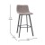 Flash Furniture CH-212069-30-GY-GG Modern Armless 30" Gray LeatherSoft Bar Height Stool, Black Iron Frame, Set of 2 addl-4