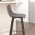 Flash Furniture CH-212069-30-GY-GG Modern Armless 30" Gray LeatherSoft Bar Height Stool, Black Iron Frame, Set of 2 addl-5