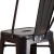 Flash Furniture CH-31320-30GB-BQ-GG 30" Black-Antique Gold Metal Indoor/Outdoor Barstool with Removable Back addl-8